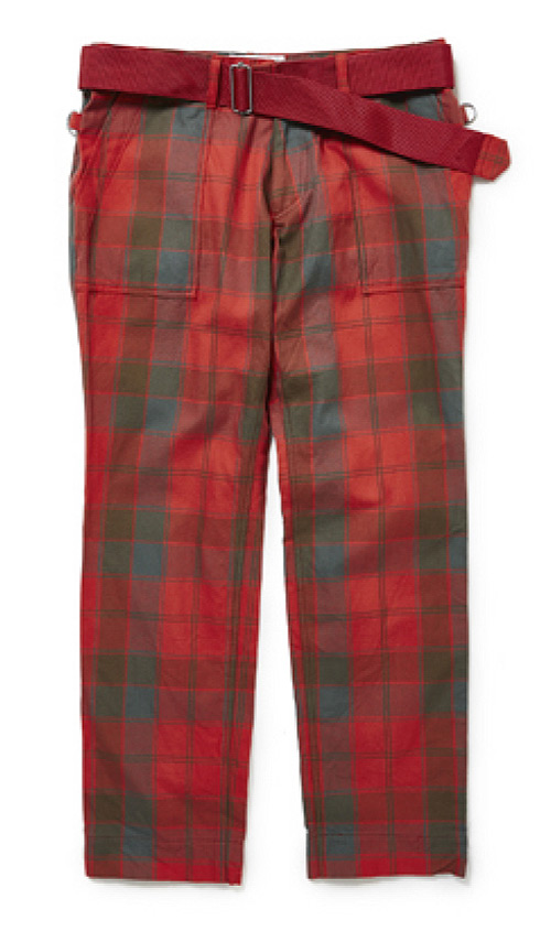 peel&lift tartan army trousers（PEEL&LIFT tartan army