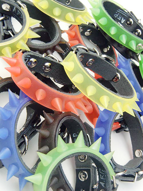 更新1215□A.F.P. / CLONE_RUBBER SPIKE WRISTBAND CLEAR COLOUR□販売