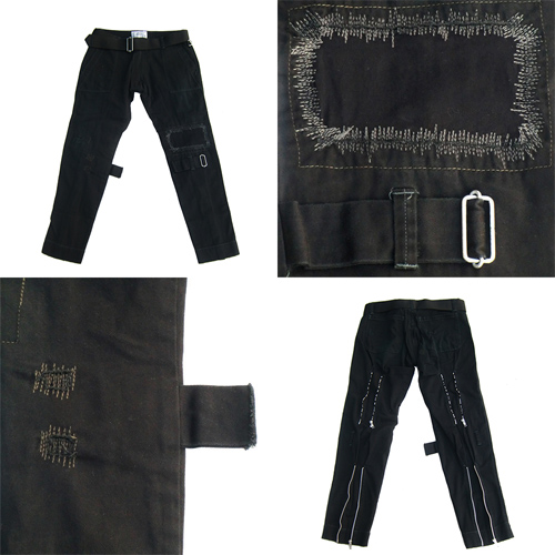 更新0416□PEEL&LIFT_damaged bondage trousers black□入荷案内