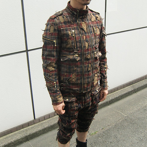 更新0504□【blackmeans】DESTROYED ZIP JACKET / CROPPED PANTS 更新0504□【blackmeans】DESTROYED ZIP JACKET / CROPPED PANTS