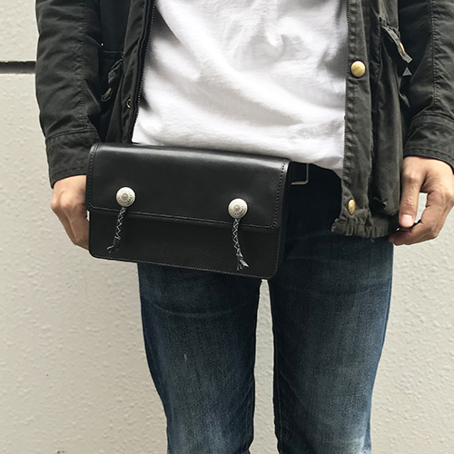 カタチ製作所　トーチ　Mサイズ　Black leatherタイプ　新品 更新1125□【blackmeans】TACTICAL LEATHER POUCH