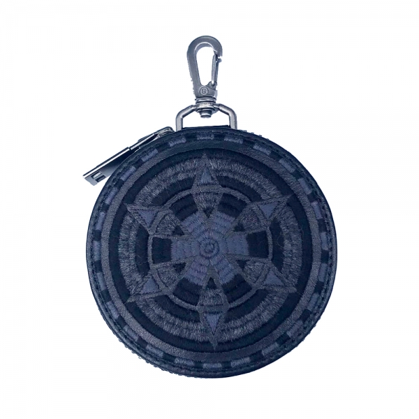 更新0627□【blackmeans x FUÜDOBRAIN】Embroidely Circle Pouch/Purse