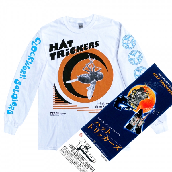 HAT TRICKERS 未着用TシャツロンT、アナログセット XERO FICTION×HAT TRICKERS『NEXT DOOR』T-SHIRT&BAD
