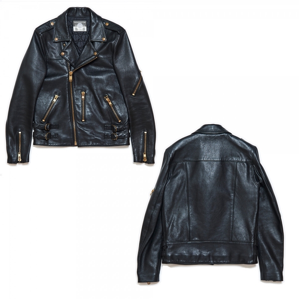 更新0503□blackmeans_20-21AW BASIC line leather jacket□受注会