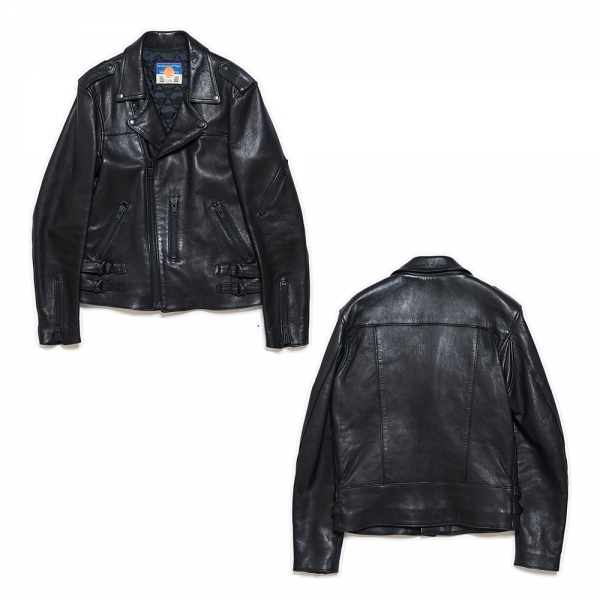 更新0503□blackmeans_20-21AW BASIC line leather jacket□受注会