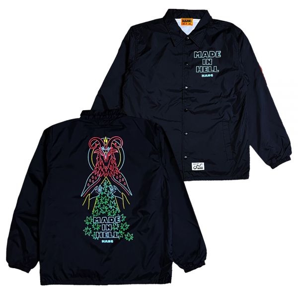 更新0215□HANG_Neon SATAN Sign Coach jacket // crewneck