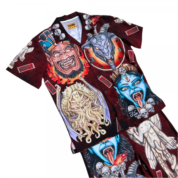 更新0522□HANG【犯具 邪神斬捨五面】ALOHA Shirt & Shorts□ご 更新0522□HANG【犯具 邪神斬捨五面】ALOHA Shirt & Shorts□ご