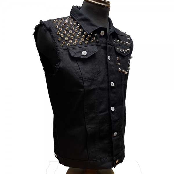 Gamchu Bone vest ベスト ブラック サブカル SINME ベスト ブラック S22SS-04-02 | geep