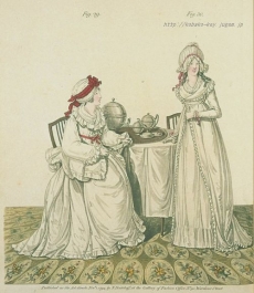 “Breakfast in the Dressing Room” Gallery of Fashion, November 1794