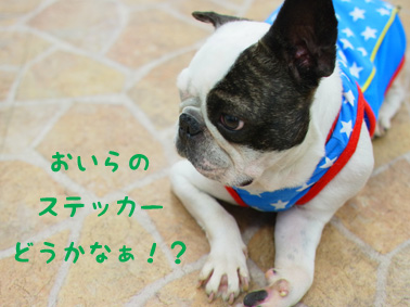 ステッカーどうかなぁ!?