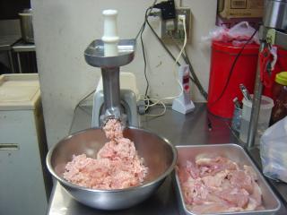ひき肉を作る
