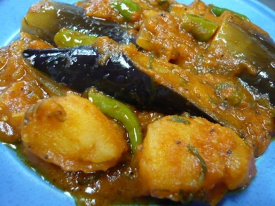 なす・じゃがいも・大根のカレー