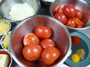インド料理教室材料
