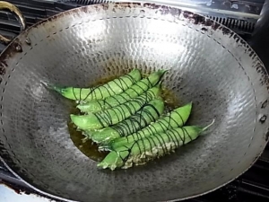 揚げ焼きする