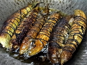 焼き色がつくまで焼く