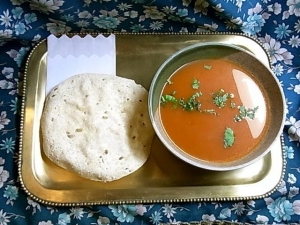 本日のスープ&パパド