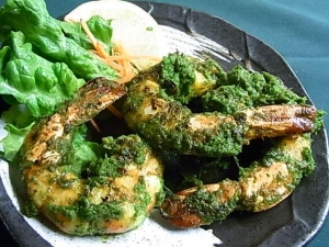 エビの香草焼き