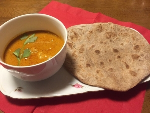 チキンカレー・チャパティ