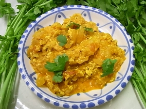 キャベツとチーズのサブジ