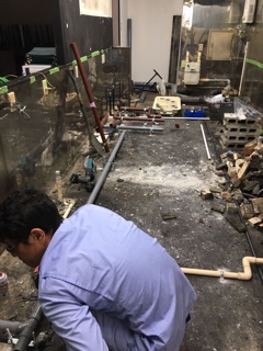 配管工事終了