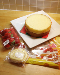 ケーキの準備