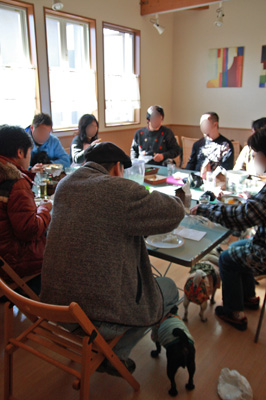 2階で新年会