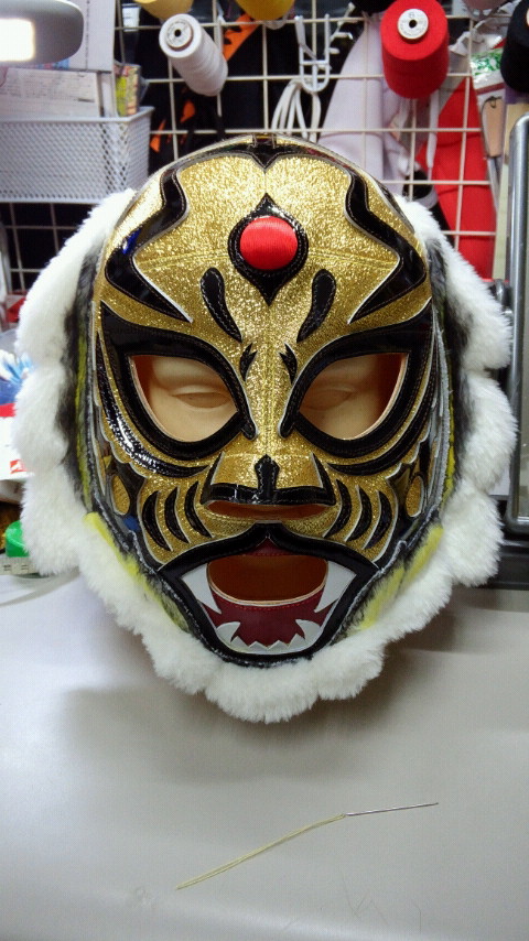 プロレスマスク】ベンガラ タイガーエンペラー タイガーマスク 牙付き ...