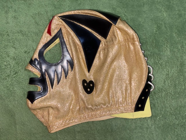 昭和レトロ ミル・マスカラス面取れマスク取れカスタムソフビ アロンロドリゲス素顔 MIL MASCARAS ミル・マスカラス 70～80年代実使用マスク