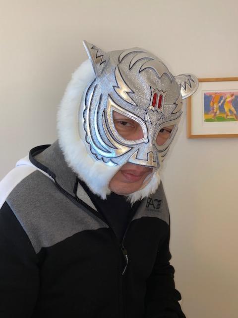 farst tiger製)初代タイガーマスクのプロレスマスク ブルメタⅢマーク 初代タイガーマスク 3マーク ブルメタ マスターグレード
