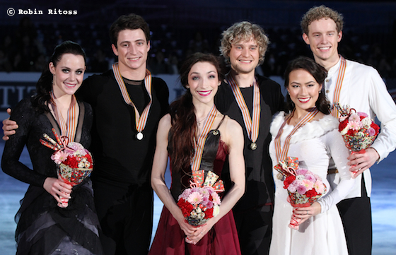Tessa VIRTUE/Scott MOIR テッサ・ヴァーチュー/スコット・モイア組 Meryl DAVIS/Charlie WHITE メリル・デイヴィス/チャーリー・ホワイト組 Madison CHOCK/Evan BATES マディソン・チョック/エヴァン・ベイツ組 © Robin Ritoss