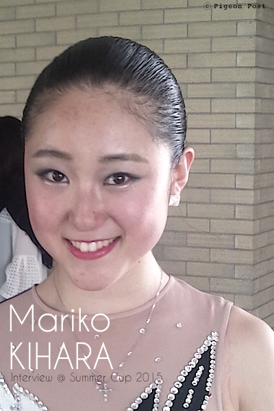Mariko KIHARA interview 木原万莉子選手インタビュー © Pigeon Post