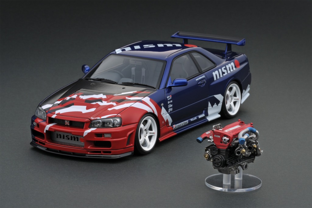 IG1827 Nismo R34 GT-R R-tune Bayside Blue – ignition model