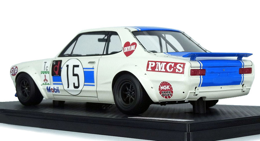 スカイライン2000GTR ハコスカ　レーシングカー　ディラー展示パネル　非売品 1/18 ハコスカレーシング カラーサンプルUP！ | ignition model