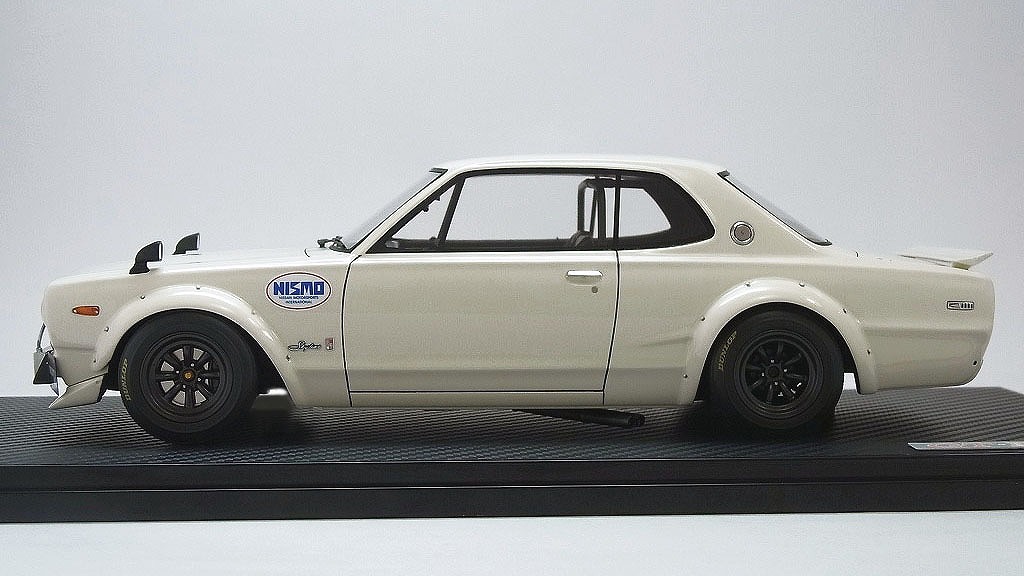 1/18スケール「ハコスカ ワークス(KPGC10) ホワイト」カラー