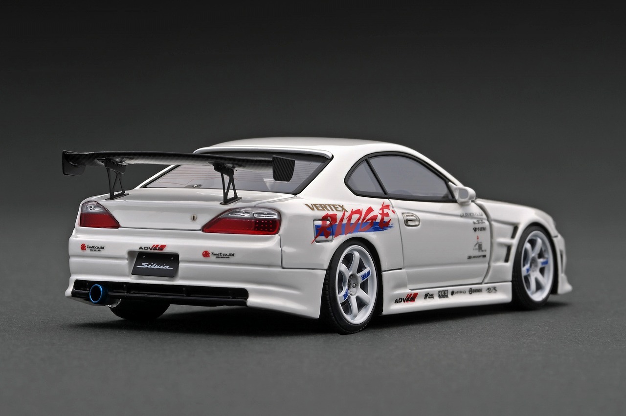 1/43WEB限定VERTEXニッサンシルビアS15 SRエンジンフィギュア付き 告知：1/43エンジン付「VERTEX S15シルビア」受注スタート
