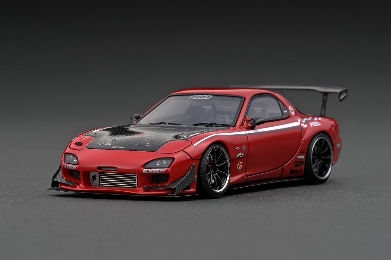 1/43「FEED RX-7(FD3S) 赤魔王」エンジン付：明日 9/13 21時半~ 予約