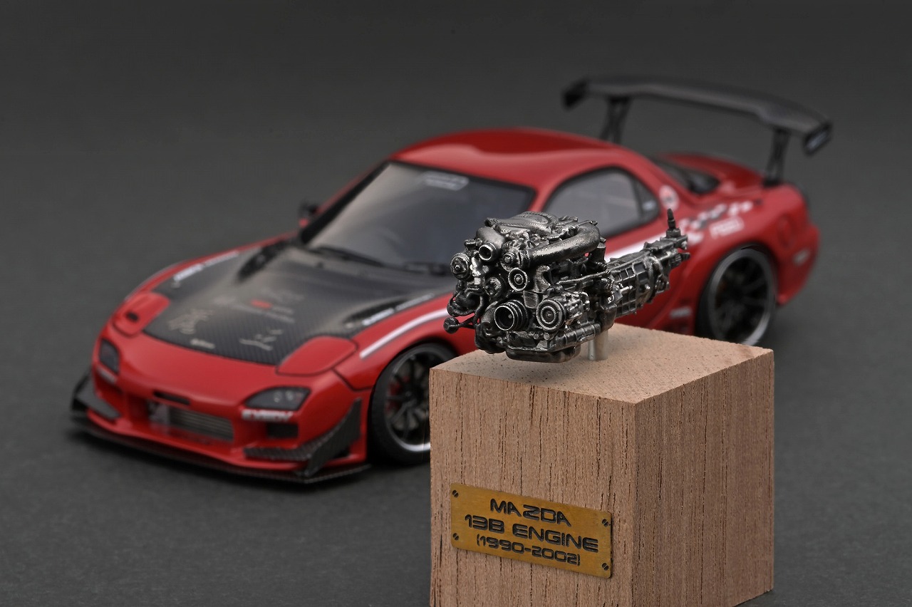 1/43「FEED RX-7(FD3S) 赤魔王」エンジン付:明日 9/13 21時半~ 予約