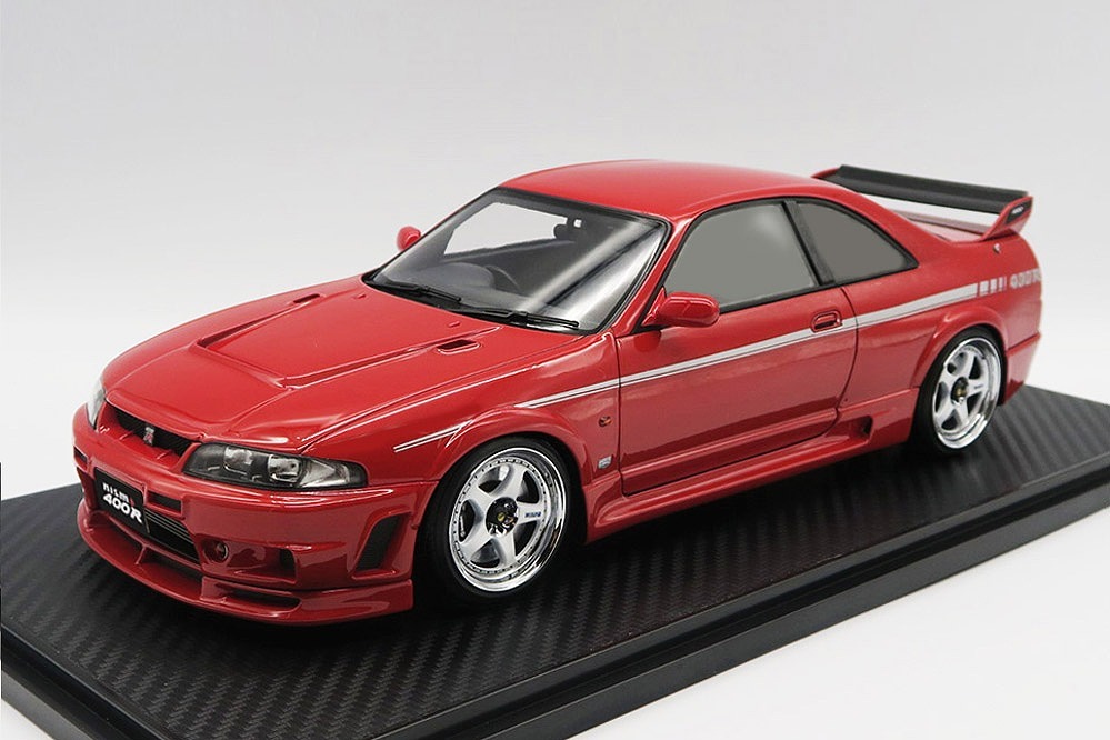 イグニッションモデル R33 GT-R 400R Red llic 1/64 Ignition Model Nismo R33 GT-R 400R Red Metallic Diecast