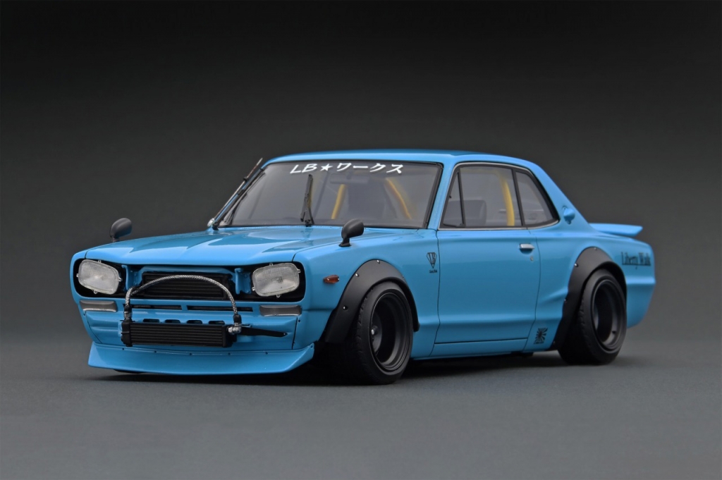 税込) Web限定60台イグニッションモデル1/18 LB-WORKS Hakosuka