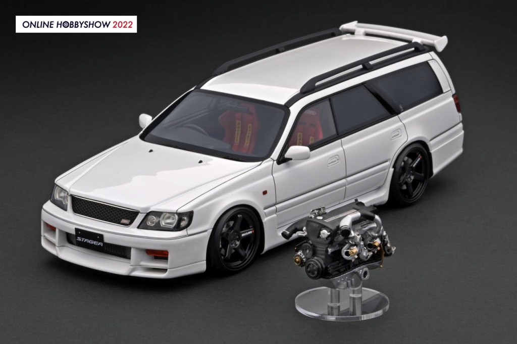 スカージア ステージア スカイライン 1/10ボディ 1/64 GTR R34 Stagea Bayside Blue GTR R34 ステージア