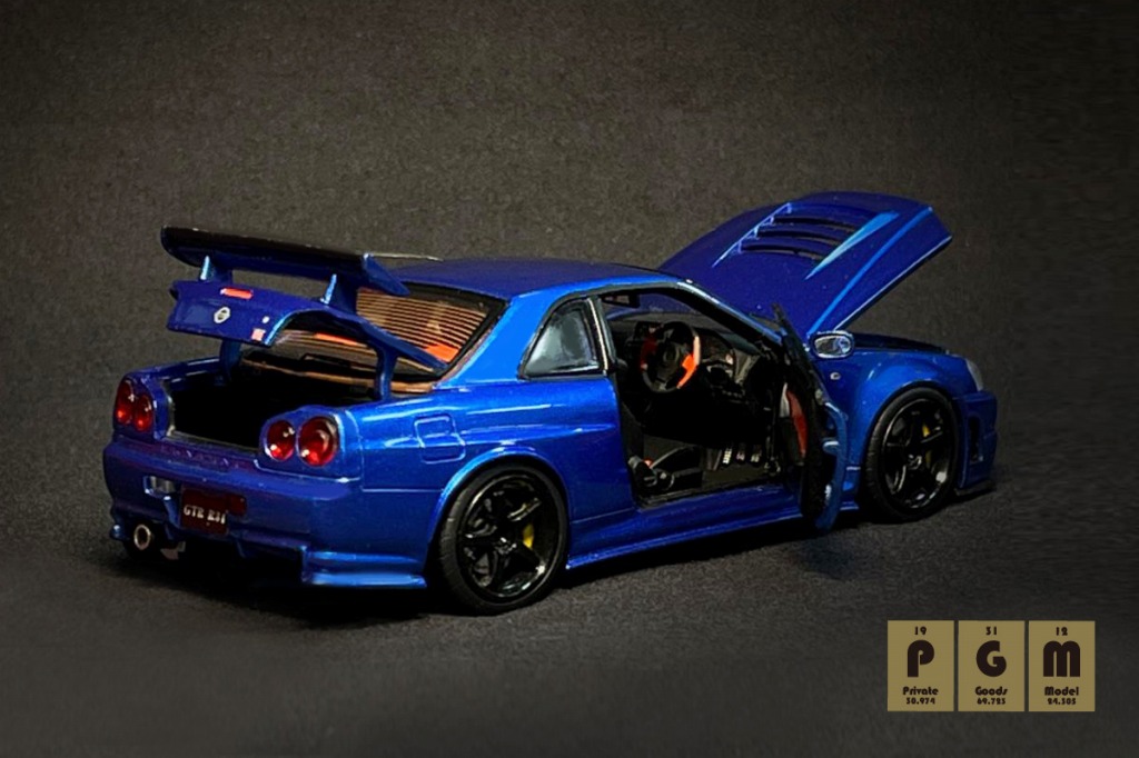 PGMから新製品リリース :1/43フル開閉モデル「Nismo R34 Z-Tune」新