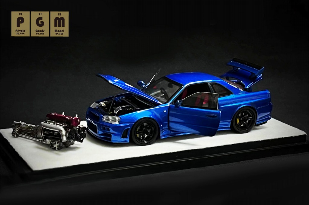PGMから新製品リリース :1/43フル開閉モデル「Nismo R34 Z-Tune」新
