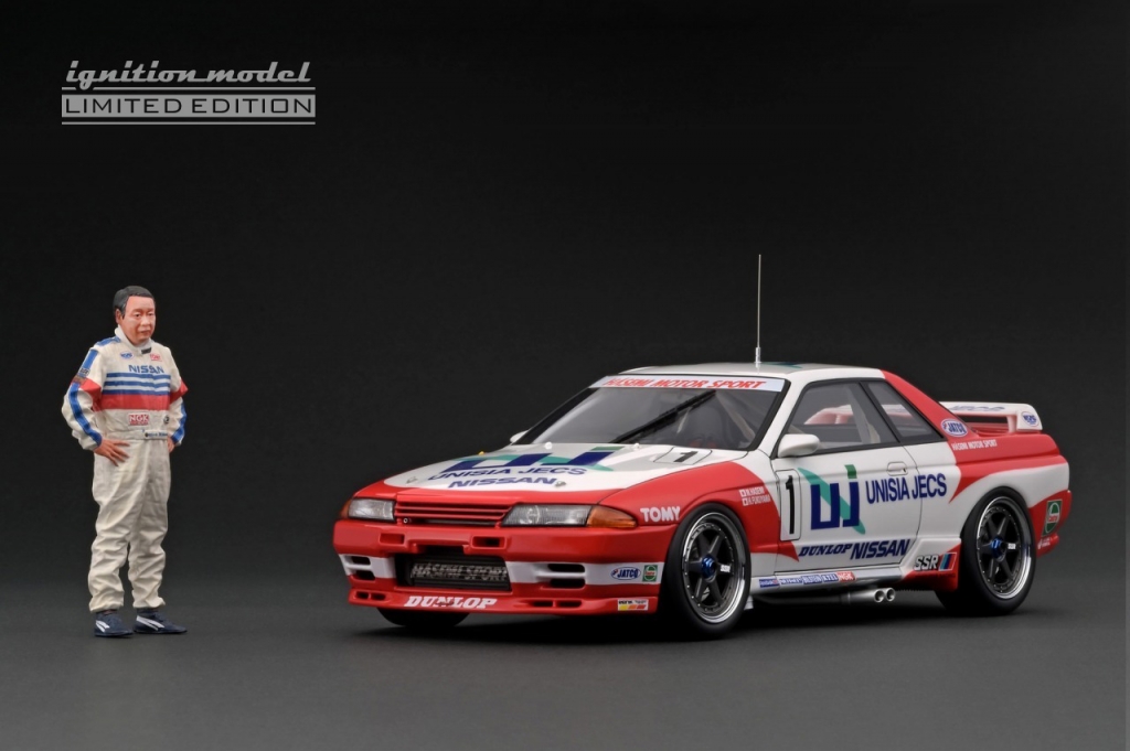 WEB限定　1/18 1993 ユニシアジェックス　GT-R Gr.A #1 予告：WEB限定 フィギュア付「1/18 ユニシアジェックス GT-R(#1