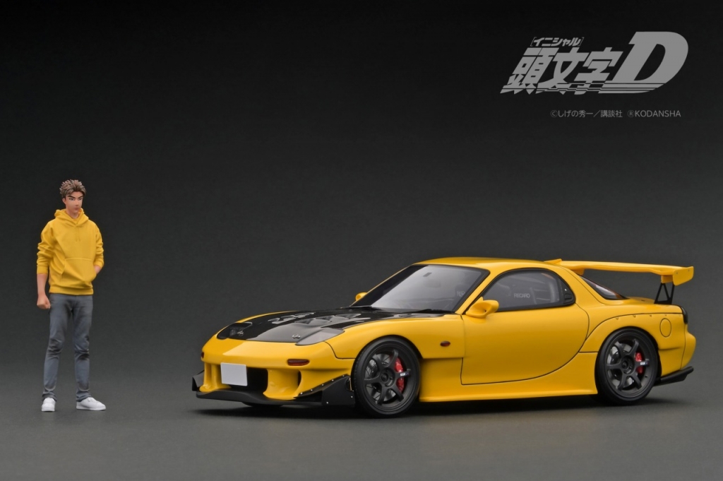 高橋啓介フィギュア付 1/18 WEB限定：INITIAL D Mazda RX-7 (FD3S) 11