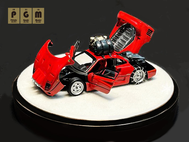 PGMから新製品リリース : YouTube動画で話題「1/64スケール F40 スノー