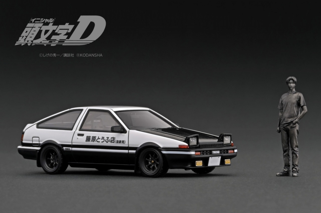 1/43スケール「頭文字D」の2種：拓海と涼介のフィギュア付は 2/20 ＆ 2 ...