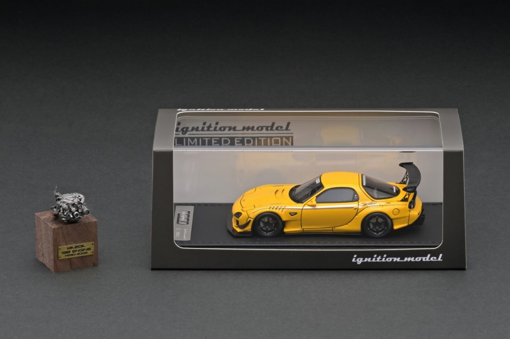 70台限定【エンジン付】RX-7 FEED Afflux GT3 FD3S 1/18 Ignition Model Mazda RX-7 FEED Afflux GT3（FD3S ) Black
