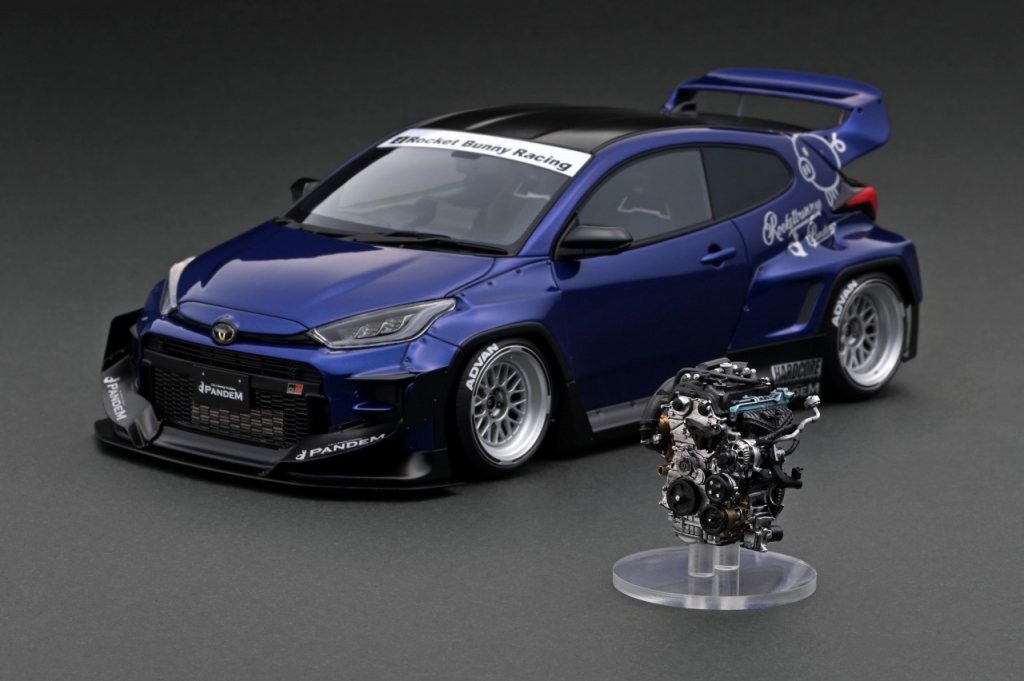 予告：1/18 エンジン付 WEB限定モデル「PANDEM GR YARIS (4BA)」7/31