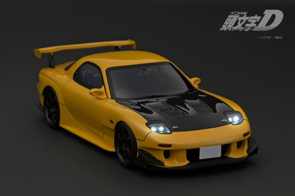 予告:INITIAL Dシリーズ LED点灯ギミック付モデルに「1/18 予告:INITIAL Dシリーズ LED点灯ギミック付モデルに「1/18