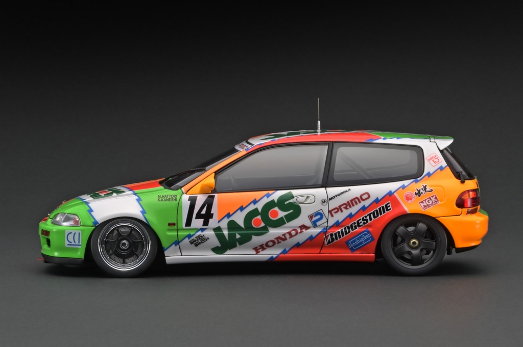 1/18スケール 一般発売モデル「JACCS CIVIC (#14) 1993 JTC」ご 1/18スケール 一般発売モデル「JACCS CIVIC (#14) 1993 JTC」ご